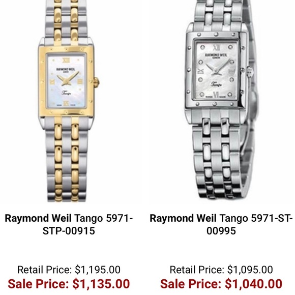 Raymond Weil 18K Gold Stainless Steel Tango Watches Mother of Pearl Ladies Watch - Picture 14 of 14